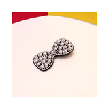 BRANDS RIVER- PEARL AND DIAMANTES DECORATED BOW ALLIGATOR HAIR CLIP