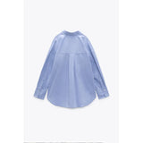 Zara- Oxford Shirt- Blue