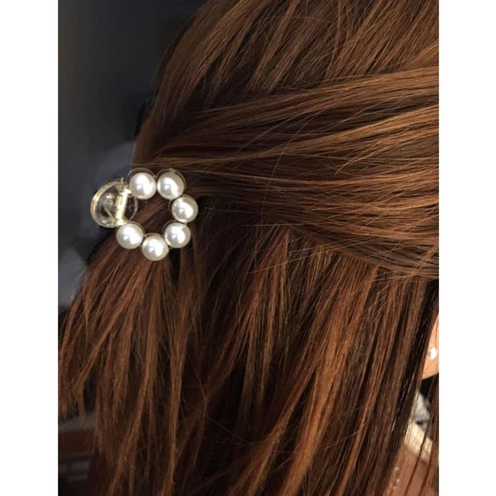 Shein- Faux Pearl Decor Hair Claw