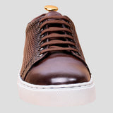Monoboss- Luxury Pattern Brunette Sneakers