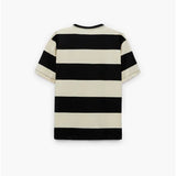 Zara- T-Shirt With Tennis Embroidery- Ecru/Black