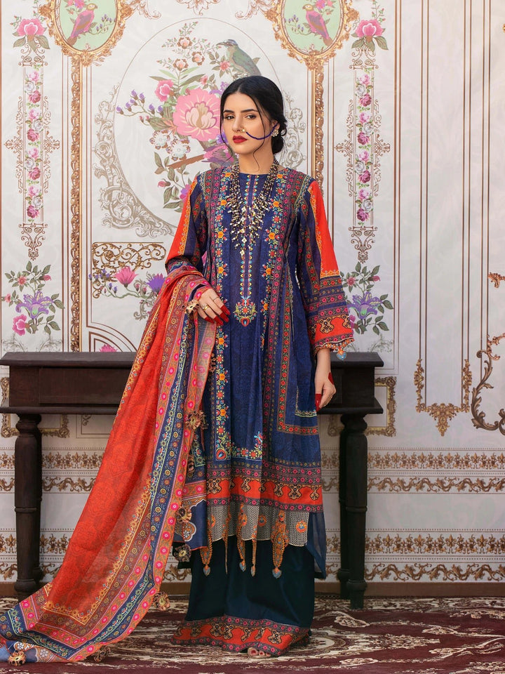 Keshia Mahjabeen – 3 Piece Embroidered Unstitched Luxury Lawn