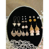 Shein - 20Pcs Faux Pearl Decor Water-Drop Earrings