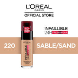 Infallible 24H Fresh Wear Breathable Liquid Foundation 220 Sable/Sand