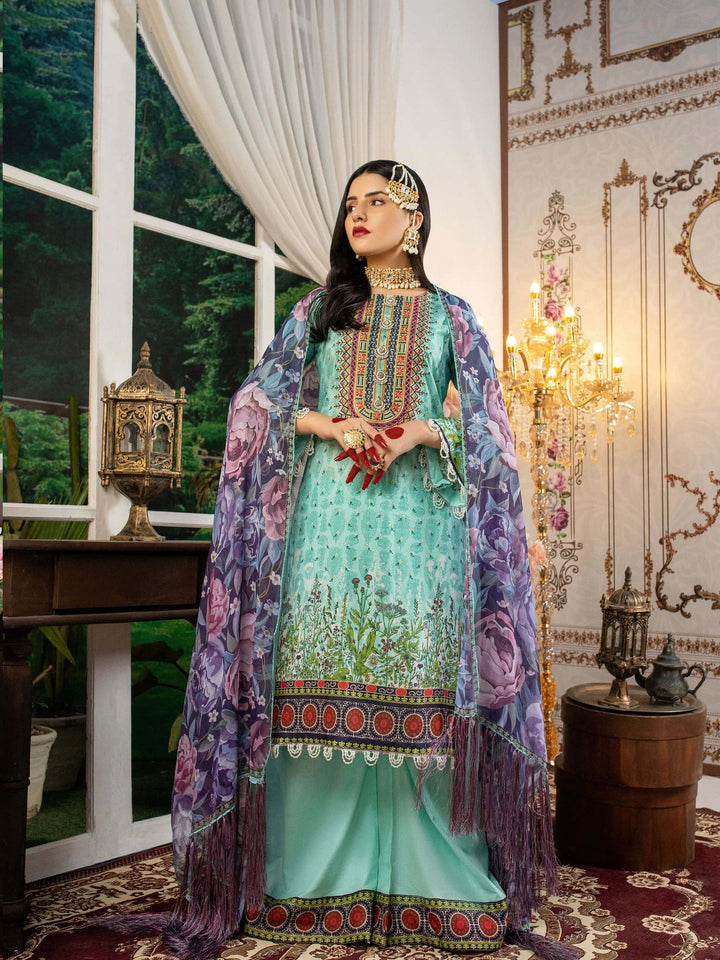 Keshia Mahtaab – 3 Piece Embroidered Unstitched Luxury Lawn