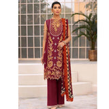 Roheenaz- Embroidered Lawn Suits Unstitched 3 Piece RO22L-2 RNZ22S-02A