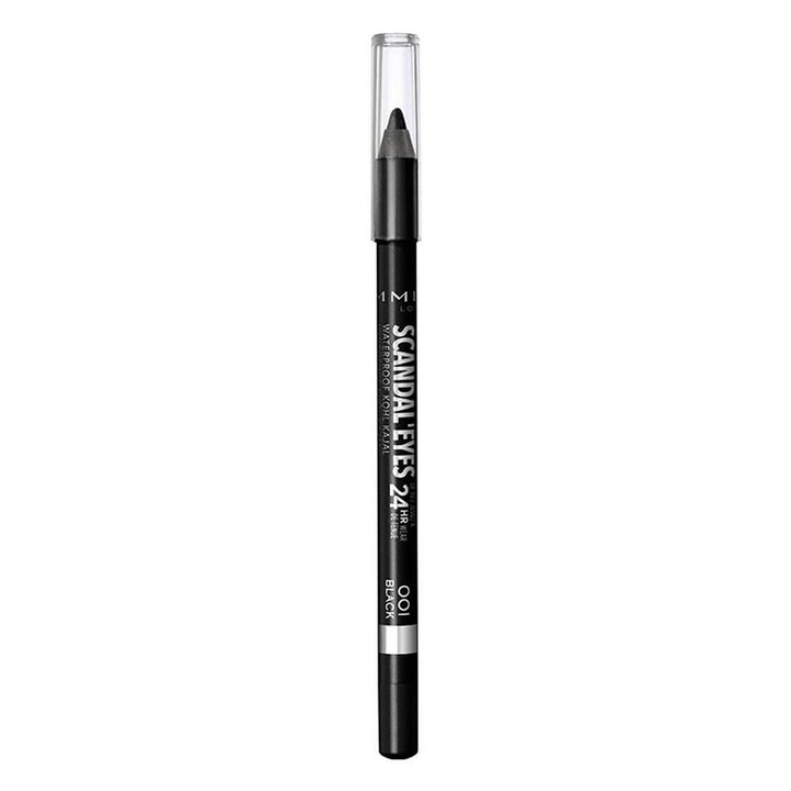 Rimmel- Scandaleyes Waterproof Kohl Kajal Liner - Sparkling Black. A black shade with shimmer.