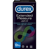 Durex Condoms Extended Pleasure Longer Lasting Timing Condoms 12s