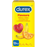 Durex Condoms Coloured and Flavoured Fruit Flavoured Condoms 12s