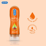 Durex Play 2 in 1 Lube Water Based Intimate Lube and Massage Gel with Simulating Guarana 200ml