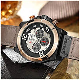 Curren- Luxury Brand Men Military Sport Chronograph Watches Date Quartz  Wrist watch For Men- 8287