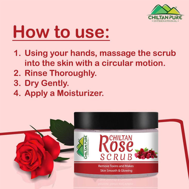 Chiltanpure- Rose Face & Body Scrub, 100ml