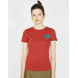 Koton- Printed T-Shirt - Brick Red