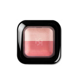 Kiko- Bright Duo Baked Eyeshadow, 01 Pearly Pink- Satin Coral