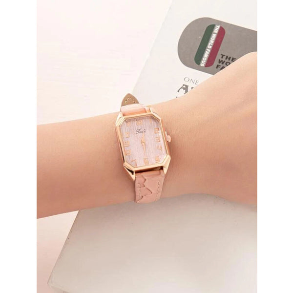 Shein- Rectangular Pointer Quartz Watch