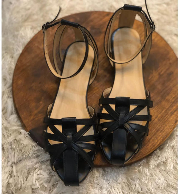 Ovolo- Black Sepia Flats