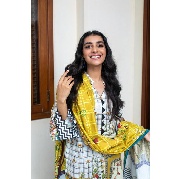 Zellbury- Digital Printed Light Khaddar Shirt & Light Khaddar Dupatta WUW21X20096