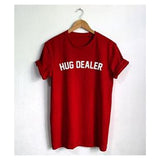 Wf Store- HUG DEALER Printed Half Sleeves Tee- Maroon