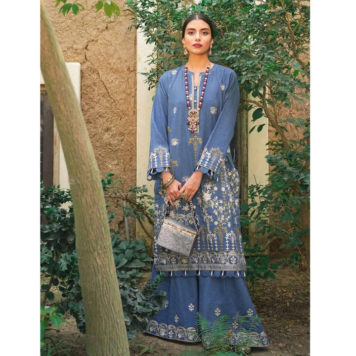 Zellbury- Embroidered Dobby Khaddar Shirt, Embroidered Dobby Khaddar Trouser WUW21E20167