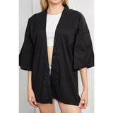 Black Kimono Shawl Jacket