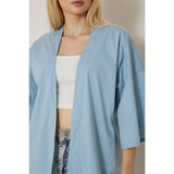 Light Blue Kimono Shawl Jacket
