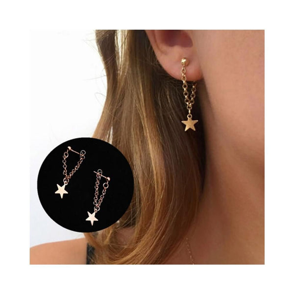 Zardi- Gold Star Drop earring