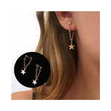 Zardi- Gold Star Drop earring