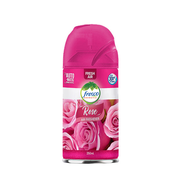 Fresco Air Freshener Aerosol 250Ml Short Can Pink Rose