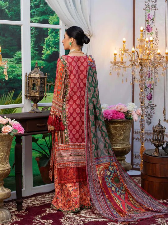 Keshia Mallika – 3 Piece Embroidered Unstitched Luxury Lawn