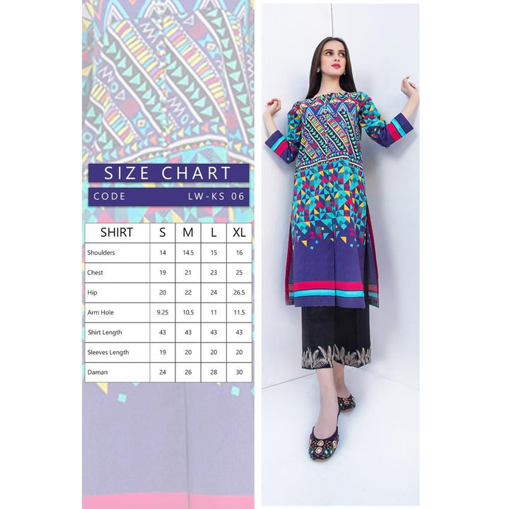 Keshia- Stitched Printed Kurti Bundle 04