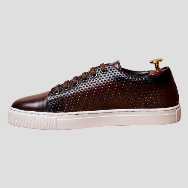 Monoboss- Luxury Pattern Brunette Sneakers