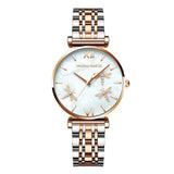 Hannah Martin- HM1531 New Arrival 2021 Alloy Case 3ATM Waterproof Japan Quartz Watch with Flydragon Dial Mesh Band Women Watch