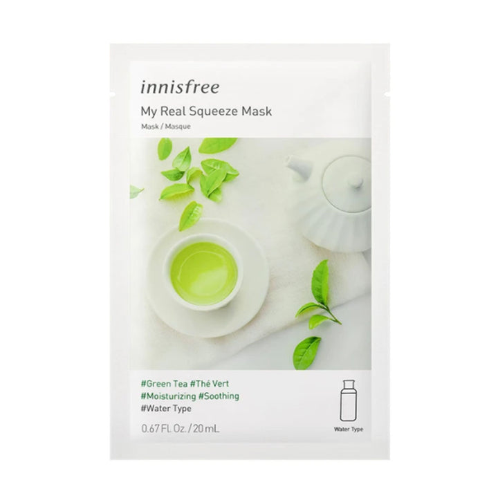 Innisfree- My Real Squeeze Mask - Green Tea