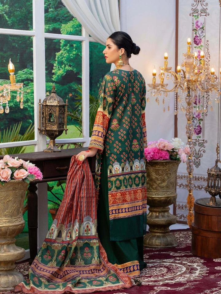 Keshia Jahan Ara – 3 Piece Embroidered Unstitched Luxury Lawn