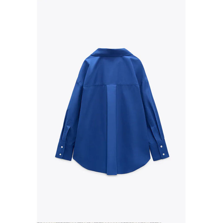 Zara- Poplin Shirt- Ink blue