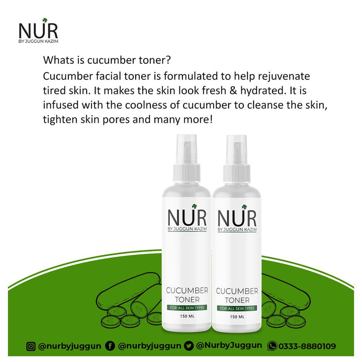 Nur By Juggan Kazim- Cucumber Toner 150Ml