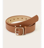 Shein- Belt with a square metal buckle