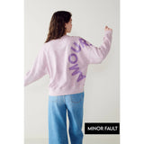 (Minor Fault) Purple Washed Graphic Sweatshirt