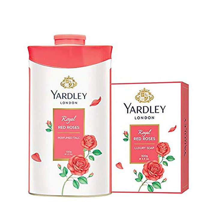 YARDLEY 125G (W) ROYAL RED ROSES TALC