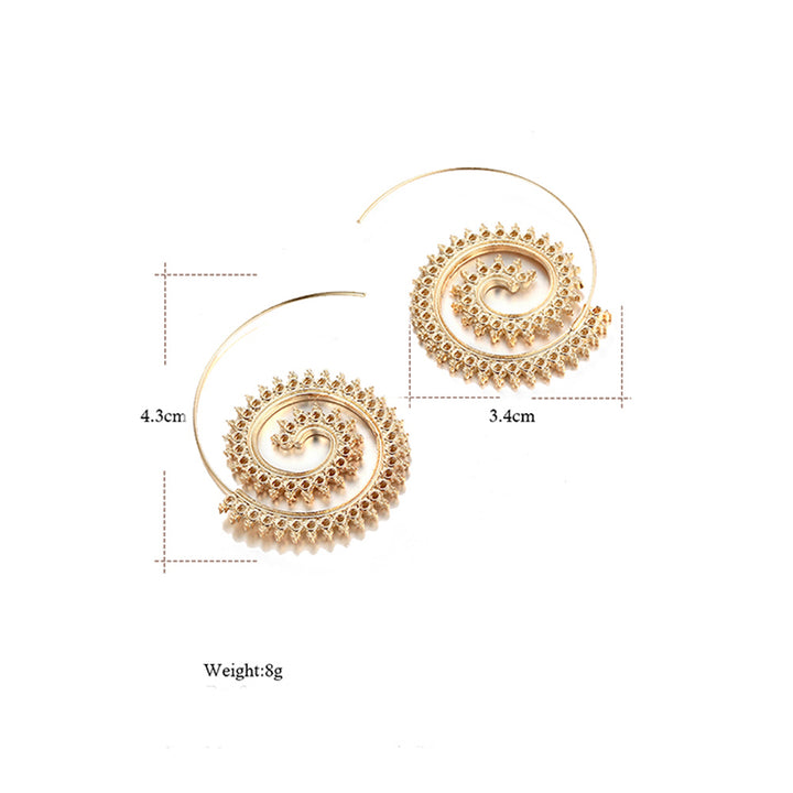 Zardi- Gold Stylish Hoop Earring