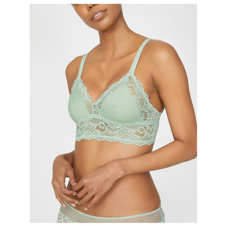 Koton- Lace Detailed Bra - Light Green