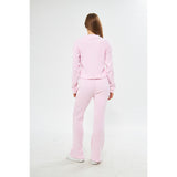 Montivo - Pink Ribbed Boot Cut Trouser