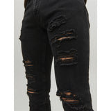 Montivo - JJ Skinny Black Ripped Jeans