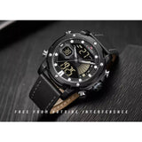 Naviforce- Nf9172 Dual Time Analog/Digital Watch Black