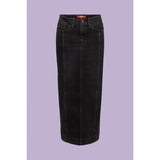 Montivo - Black Dark Wash Denim Skirt