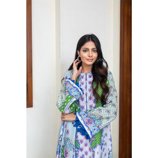 Zellbury- Digital Printed Light Khaddar Shirt & Light Khaddar Dupatta WUW21X20099