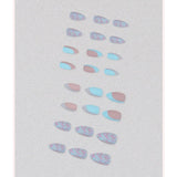 Shien- 24pcs Graphic Fake Nail & 1sheet Tape & 1pc Nail File