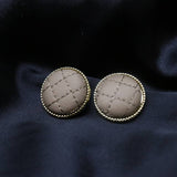 Mumuso- Brighton French-Style Leather Earrings
