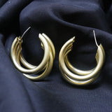 Mumuso- Brighton French-Style Metallic Earrings