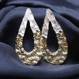 Mumuso- Brighton Shining Metallic Earrings -Gold & Silver